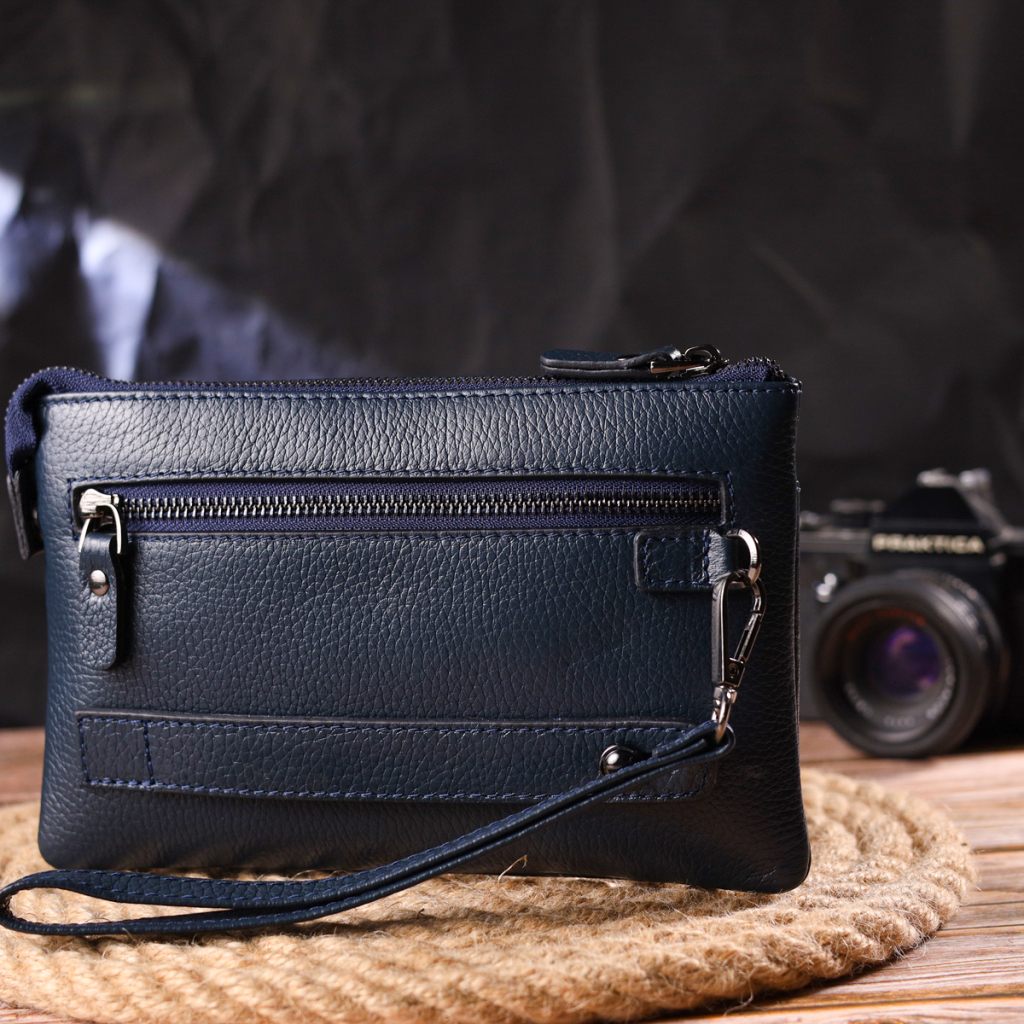 Сумка Canpellini З натуральної шкіри Синя (21545) - зображення 10