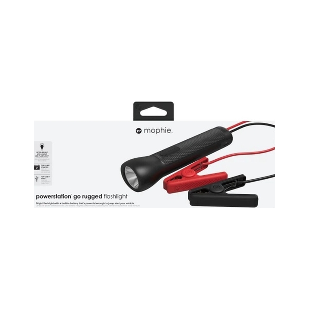 Пуско зарядний пристрій Mophie 9900mAh 2A, бустер 400A, вбудований ліхтарик 450lm, Black (53046) - зображення 11
