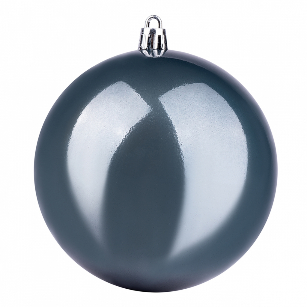 Ялинкова іграшка YES! Fun куля 10 см, глибокий синій, перламутрова (973515) - зображення 1