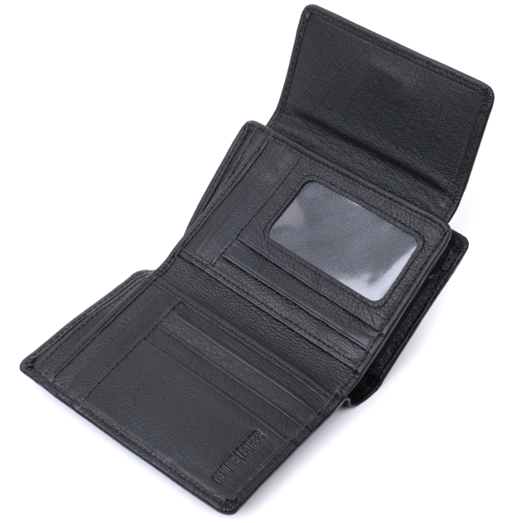 Гаманець ST Leather З натуральної шкіри Чорний (22740) - зображення 5