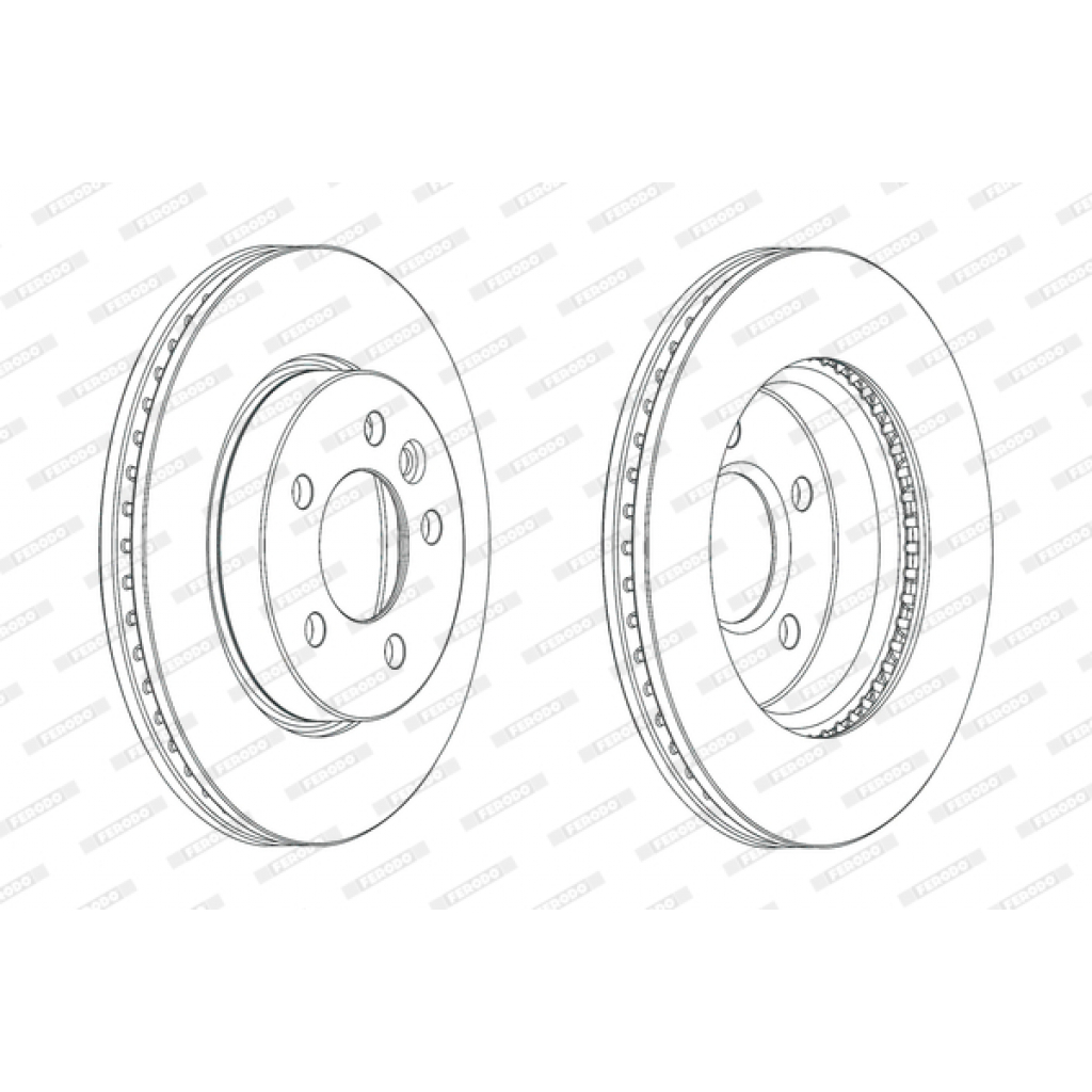 Гальмівний диск FERODO DDF2017C - зображення 1