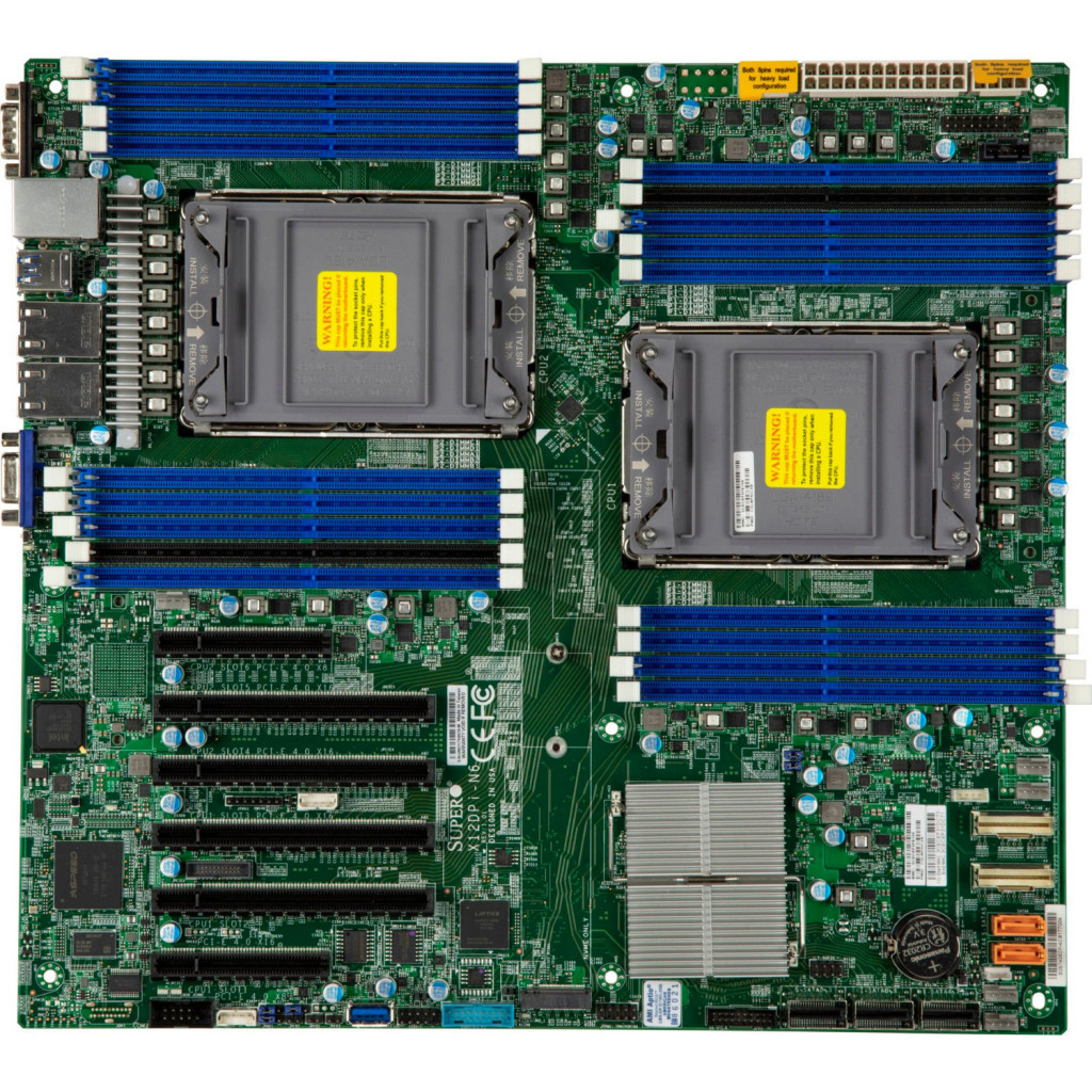 Серверна материнська плата Supermicro SERVER MB C621A EATX/MBD-X12DPI-N6-B (MBD-X12DPI-N6-B) - зображення 1
