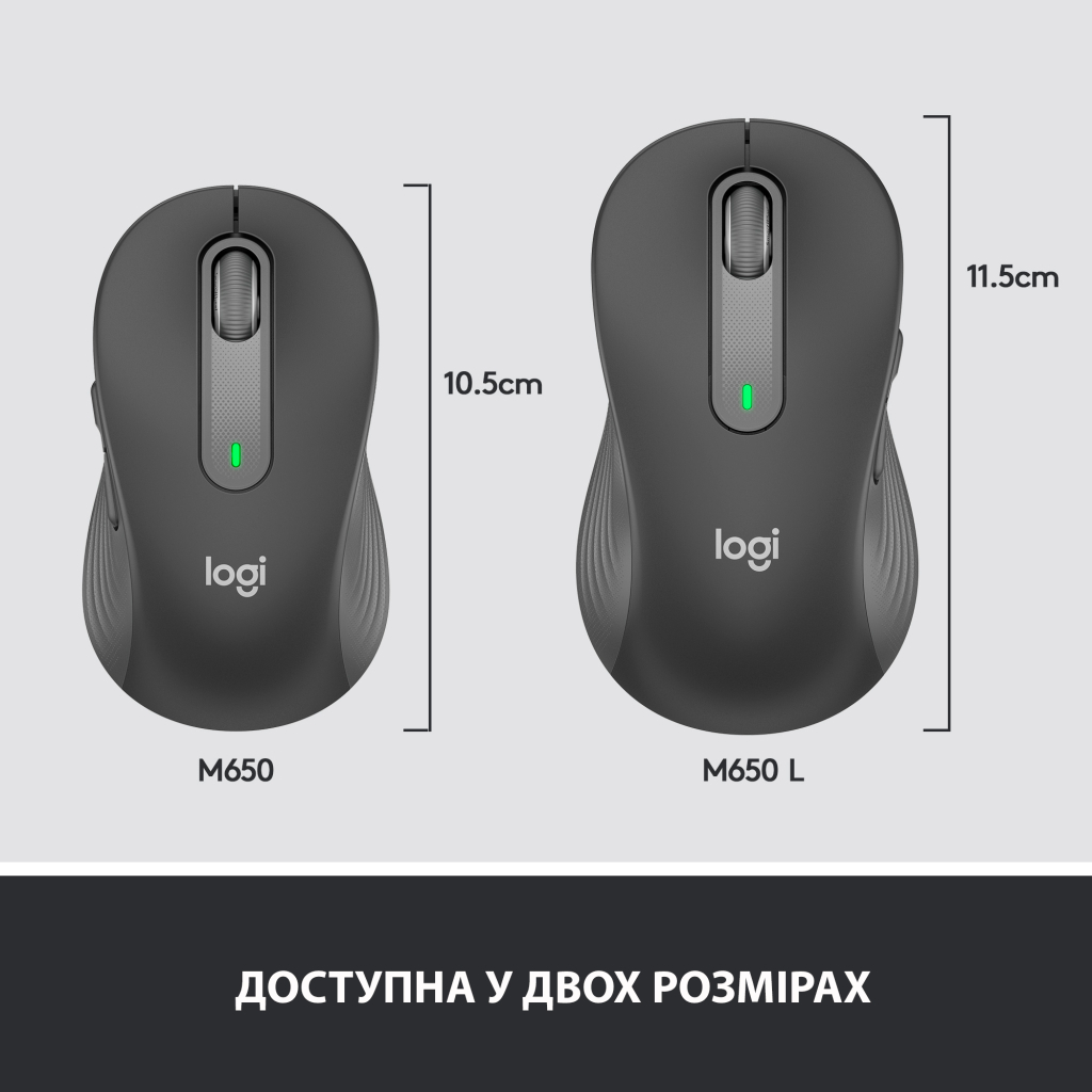 Мишка Logitech Signature M650 Wireless Graphite (910-006253) - зображення 8
