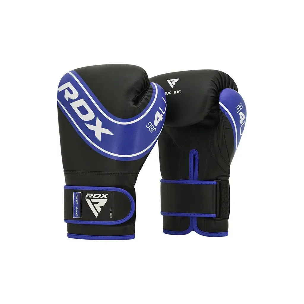 Боксерські рукавички RDX 4B Robo Kids Blue/Black 6 унцій (JBG-4U-6oz) - зображення 1
