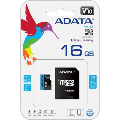 Карта пам'яті ADATA 16GB microSD class 10 UHS-I A1 Premier (AUSDH16GUICL10A1-RA1) - зображення 5