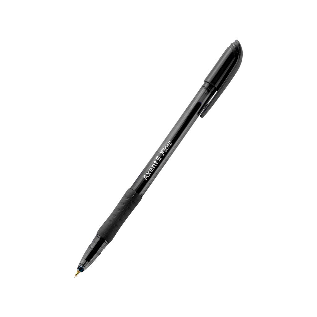 Ручка масляна Axent Flow, black (AB1054-01-А) - зображення 1