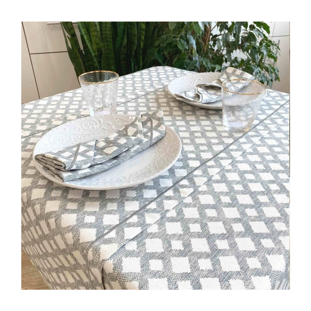 Скатертина Прованс Avantime Лофт Сірий 132х132 см (17279) - зображення 2