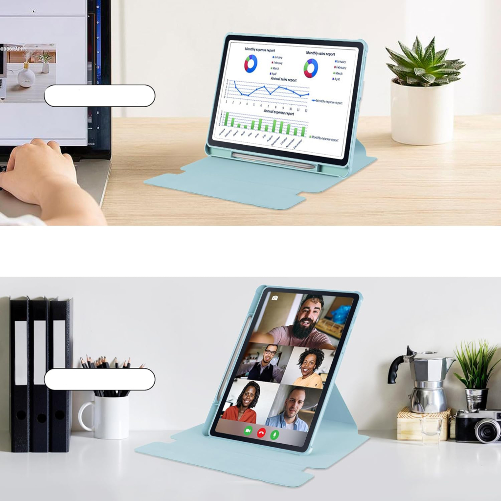 Чохол до планшета BeCover 360° Rotatable + Keyboard Samsung Tab S6 Lite (2024) 10.4" P620/P625/P627 Light Blue (712590) - зображення 7