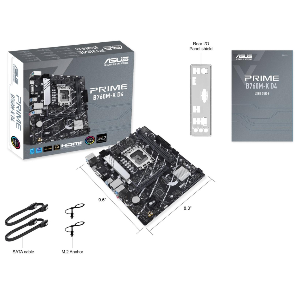Материнська плата ASUS PRIME B760M-K D4 - зображення 4