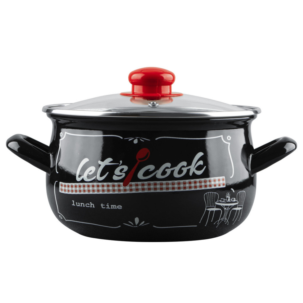 Каструля Gusto "Давайте готувати" Ч 16 см 2,1 л (GT-T-116-LCB) - зображення 1