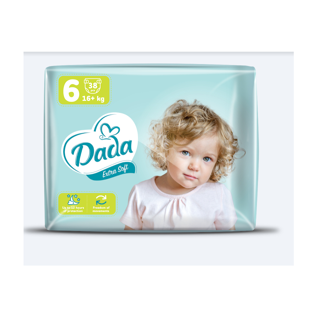 Підгузки Dada Extra Soft 6 (16+ кг) 38 шт (4820174980924) - зображення 1