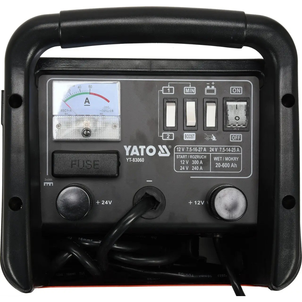 Пуско зарядний пристрій Yato YT-83060 - зображення 2