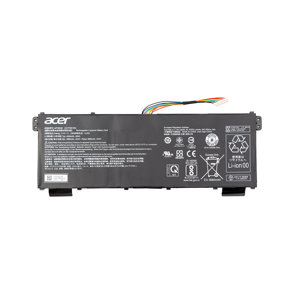 Акумулятор до ноутбука Acer Aspire 5 A515-43G (AP18C4K) 11.4V 4200mAh (NB410729) - зображення 1