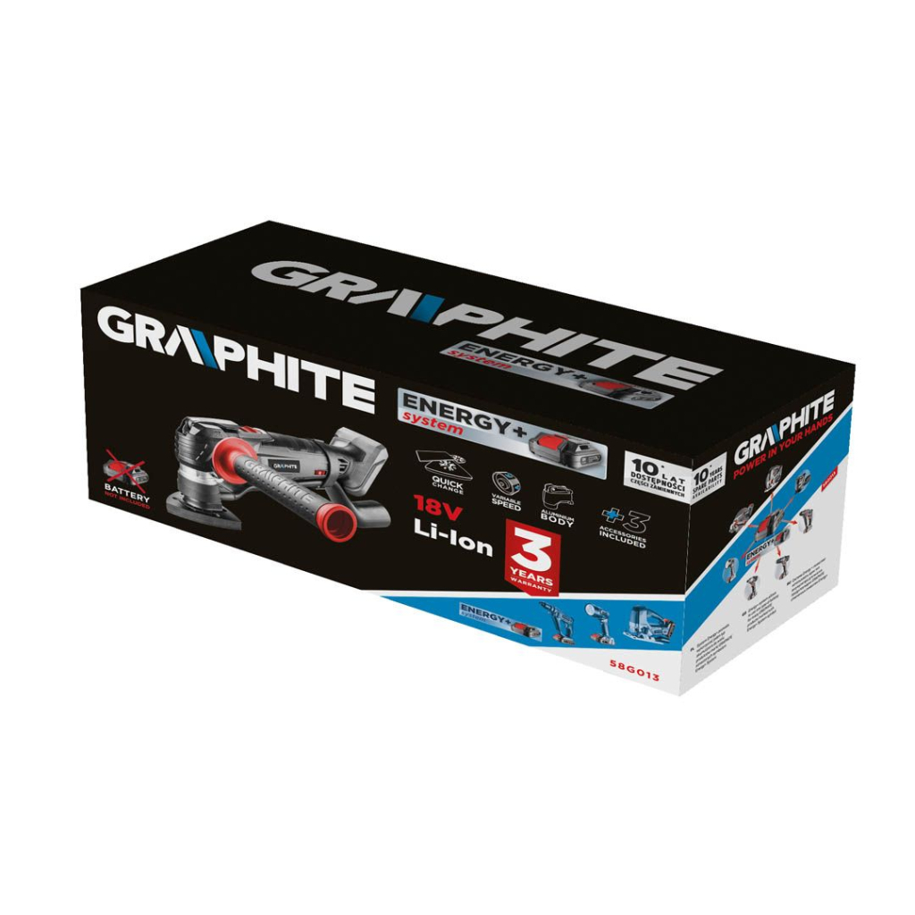 Реноватор Graphite Energy+ 18V, 5000-20000об/хв (без АКБ та ЗП) (58G013) - изображение 5