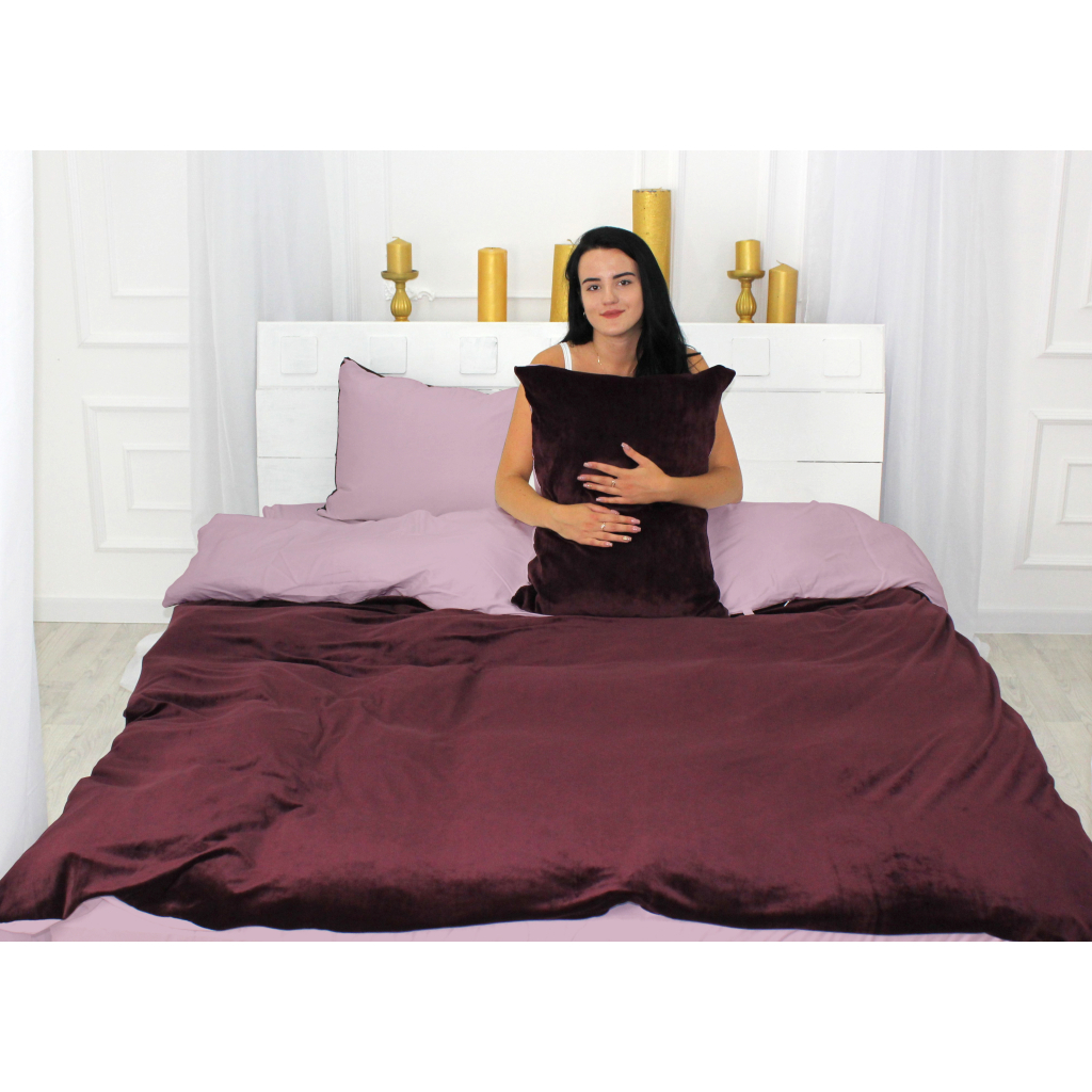 Постільна білизна MirSon Велюр Winter Delicate 28-0061 Eucharis King Size (2200004034010) - зображення 1