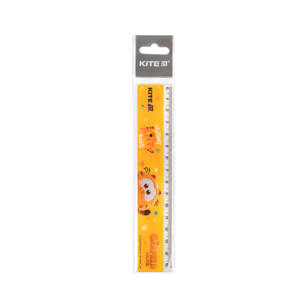 Лінійка Kite Garfield, 15 см (GF25-090) - изображение 2