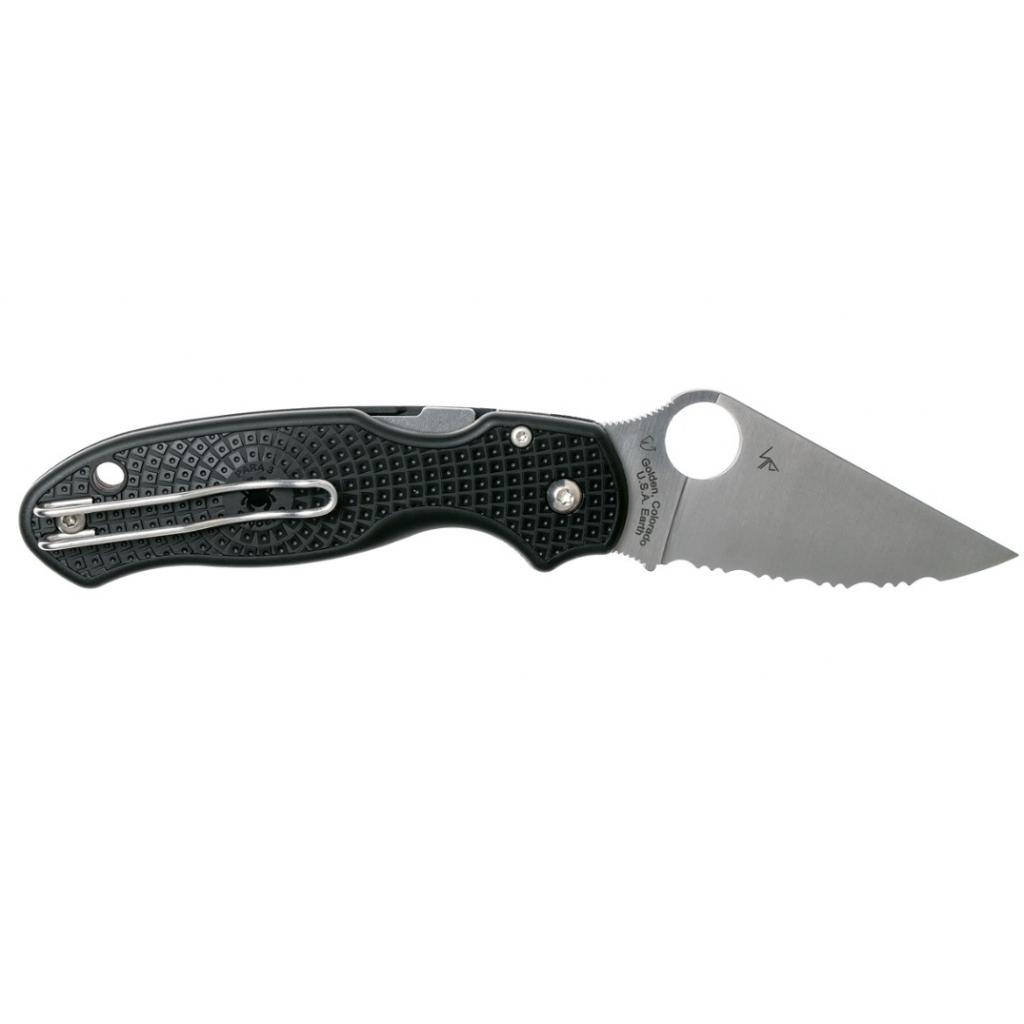 Ніж Spyderco Para 3 FRN Black серрейтор (C223SBK) - изображение 2