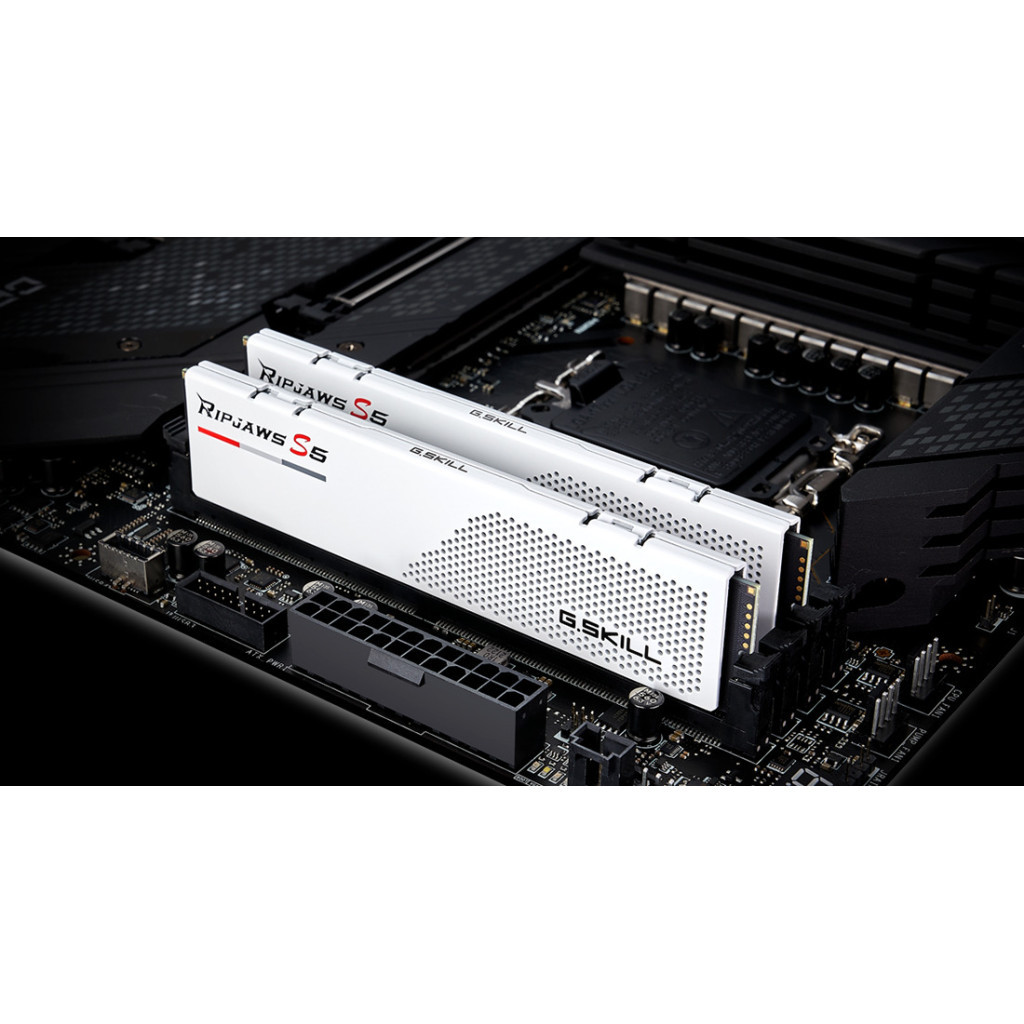 Модуль пам'яті для комп'ютера DDR5 32GB (2x16GB) 5200 MHz Ripjaws S5 White G.Skill (F5-5200J3636C16GX2-RS5W) - зображення 4