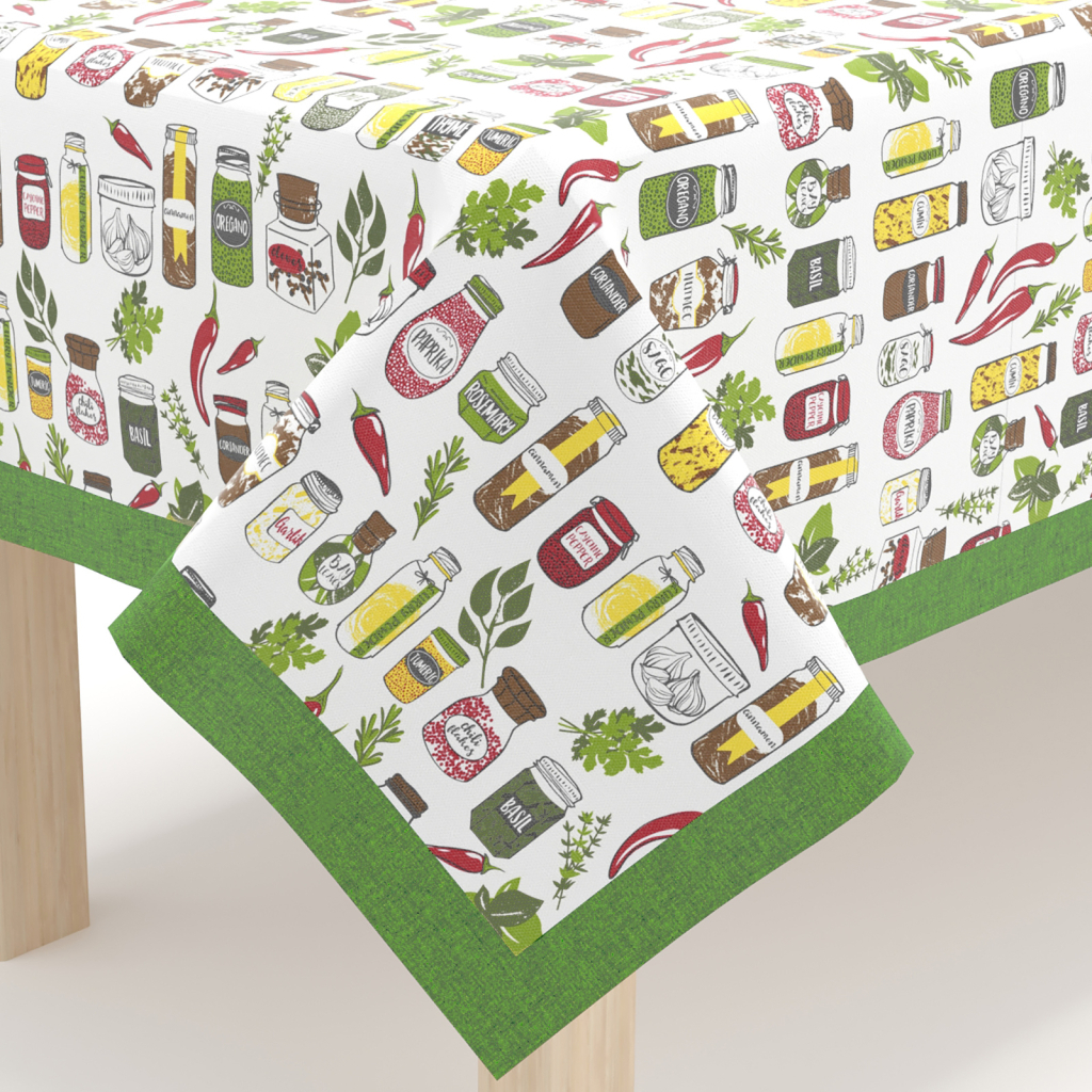 Скатертина Home Line Спеції салатовий, 140х220 см (162767) - зображення 1