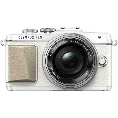 Цифровий фотоапарат Olympus E-PL7 14-42 mm Pancake Zoom Kit white/silver (V205073WE001) - зображення 2
