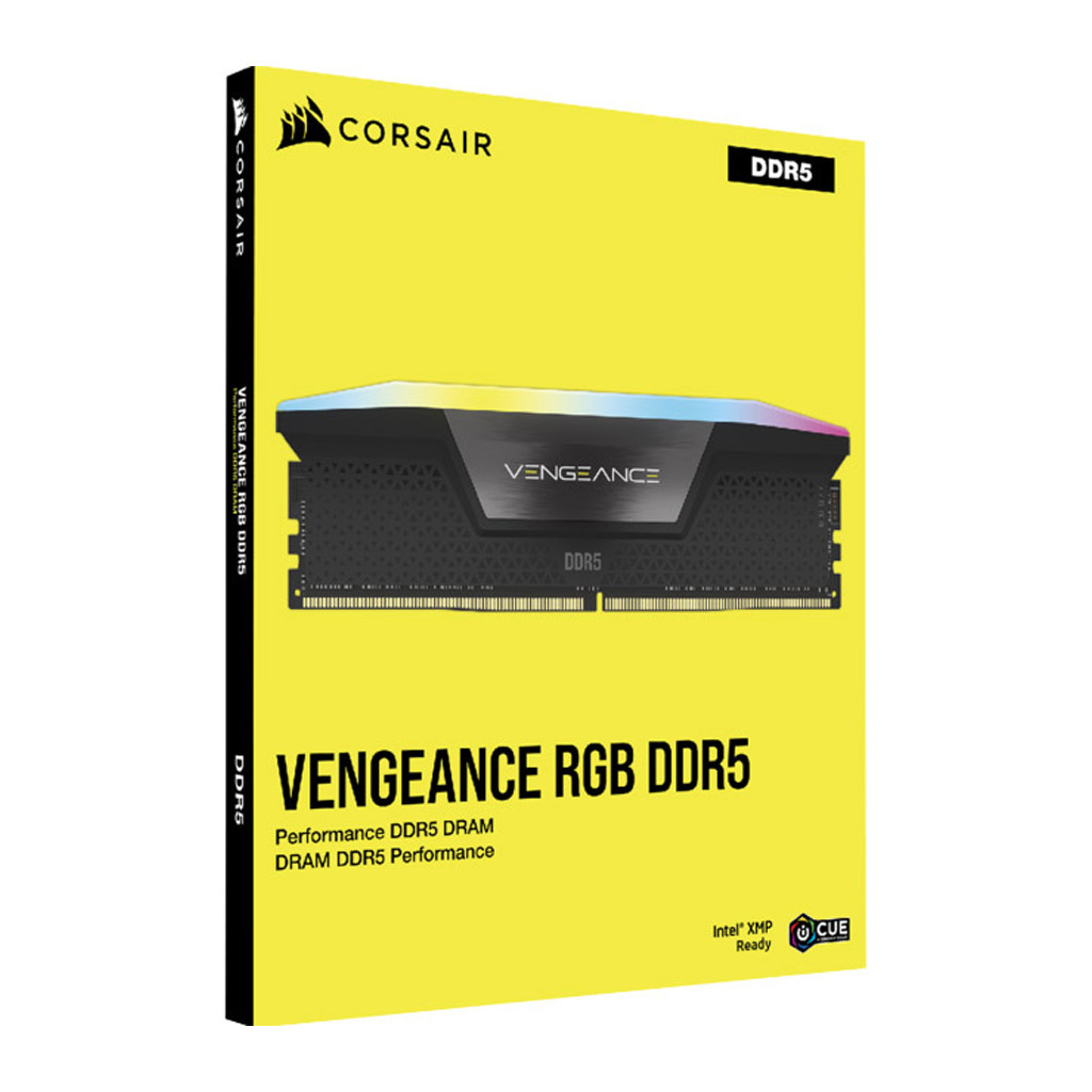 Модуль пам'яті для комп'ютера DDR5 32GB (2x16GB) 5600 MHz Vengeance RGB Black Corsair (CMH32GX5M2B5600Z40) - зображення 5