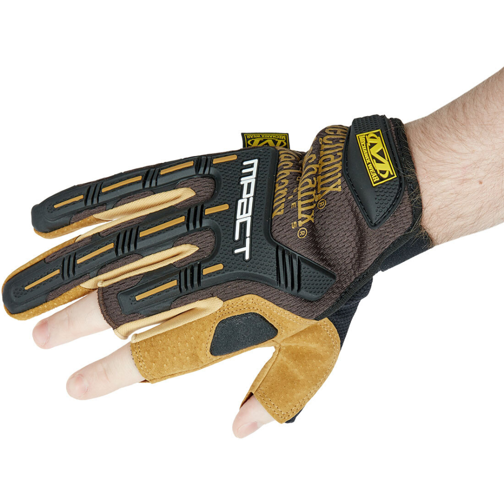 Тактичні рукавички Mechanix M-Pact Framer Leather M Brown (LFR-75-009) - зображення 3