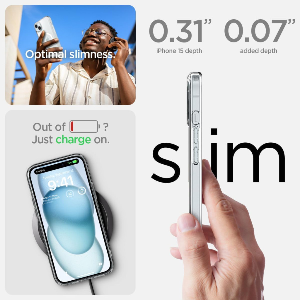 Чохол до мобільного телефона Spigen Apple iPhone 15 Ultra Hybrid MagFit White (ACS06802) - изображение 7