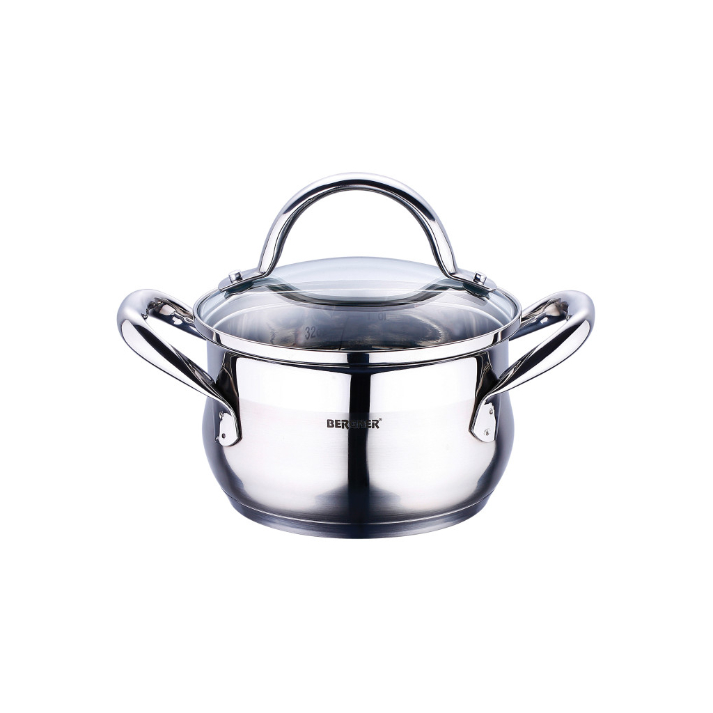 Каструля Bergner Gourmet, з кришкою 1.7 л (BG-6506) - зображення 1