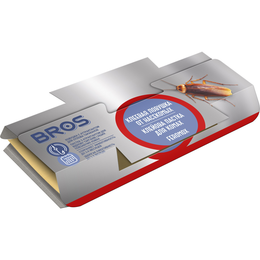 Пастка для тарганів Bros Feromox Standard клейка стрічка (5904517061514) - зображення 1