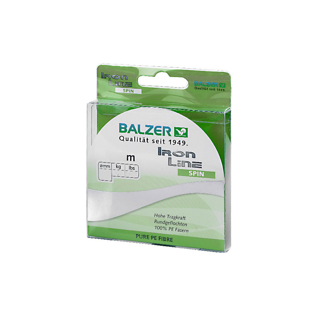 Шнур Balzer Iron Line 4x Сamou 300м 0.10мм 7.5кг (темно-зелений) (12630 010) - зображення 1