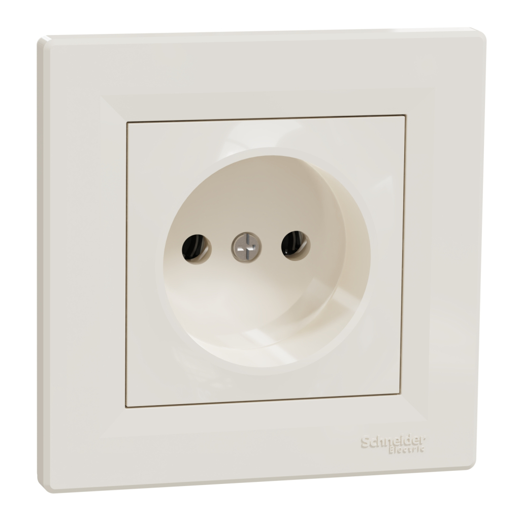 Розетка Schneider Electric ASFORA без заземлення крем (EPH3000123) - изображение 2