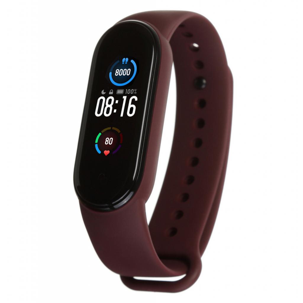 Ремінець до фітнес браслета Armorstandart для Xiaomi Mi Band 5 Marsala (ARM57000) - зображення 1