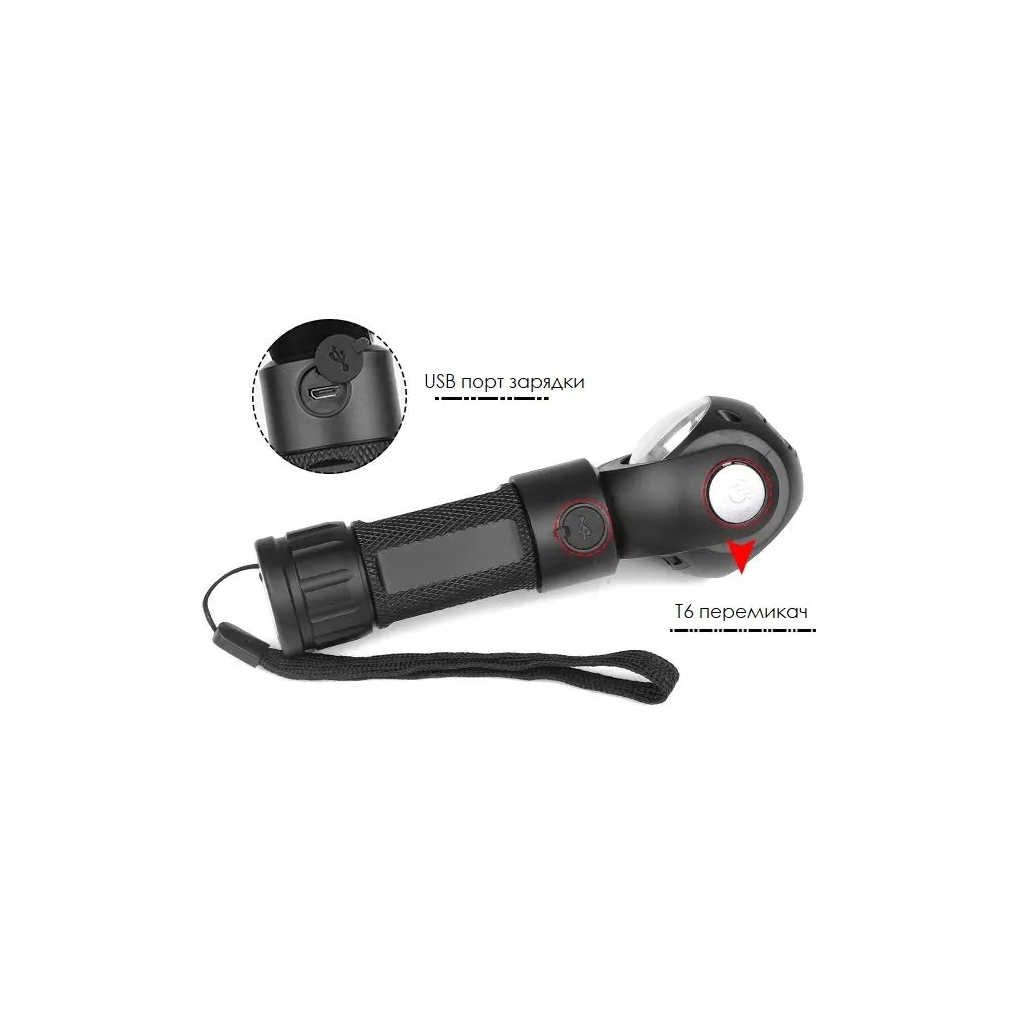 Ліхтар Quantum worklight Transformer 5W LED+COB з USB (QM-FL2020) - зображення 7