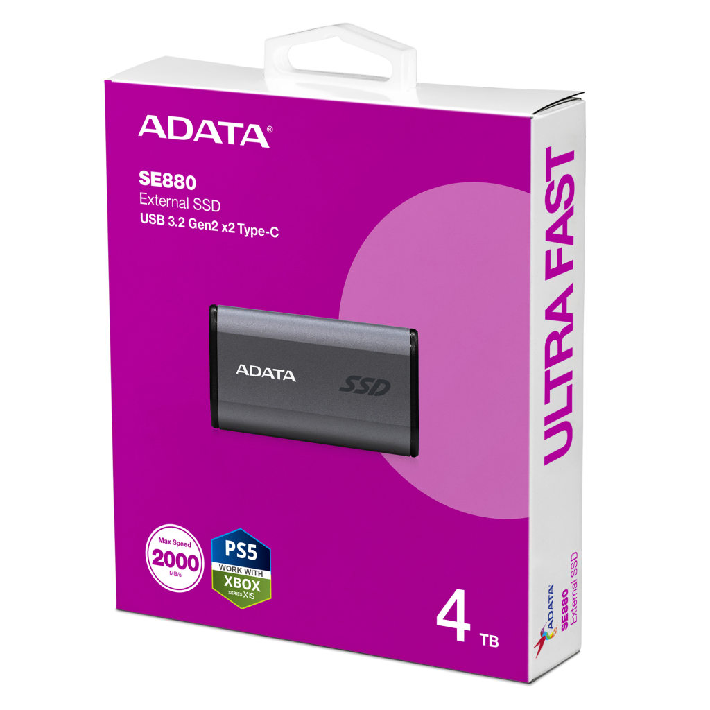Накопичувач SSD USB 3.2 4TB SE880 ADATA (AELI-SE880-4TCGY) - зображення 6