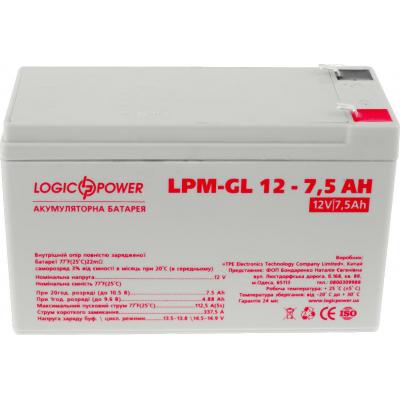 Батарея до ДБЖ LogicPower LPM-GL 12В 7.5Ah (6562) - зображення 1