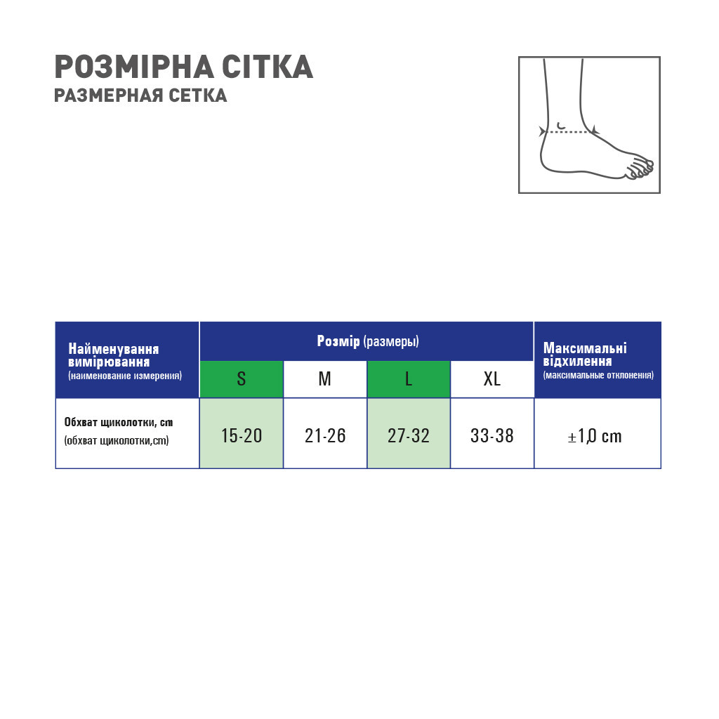Бандаж MedTextile Бандаж на гомілковостопний суглоб (неопреновий), розмі (4820137291760) - зображення 3
