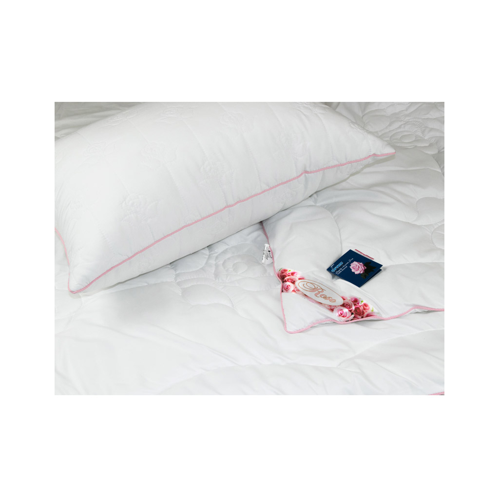 Подушка Руно Rose з волокном рози біла 50х70 см (310.52Rose) - зображення 4