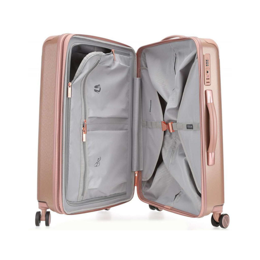 Валіза Titan Barbara Glint Rose Metallic M exp (Ti845405-15) - зображення 5
