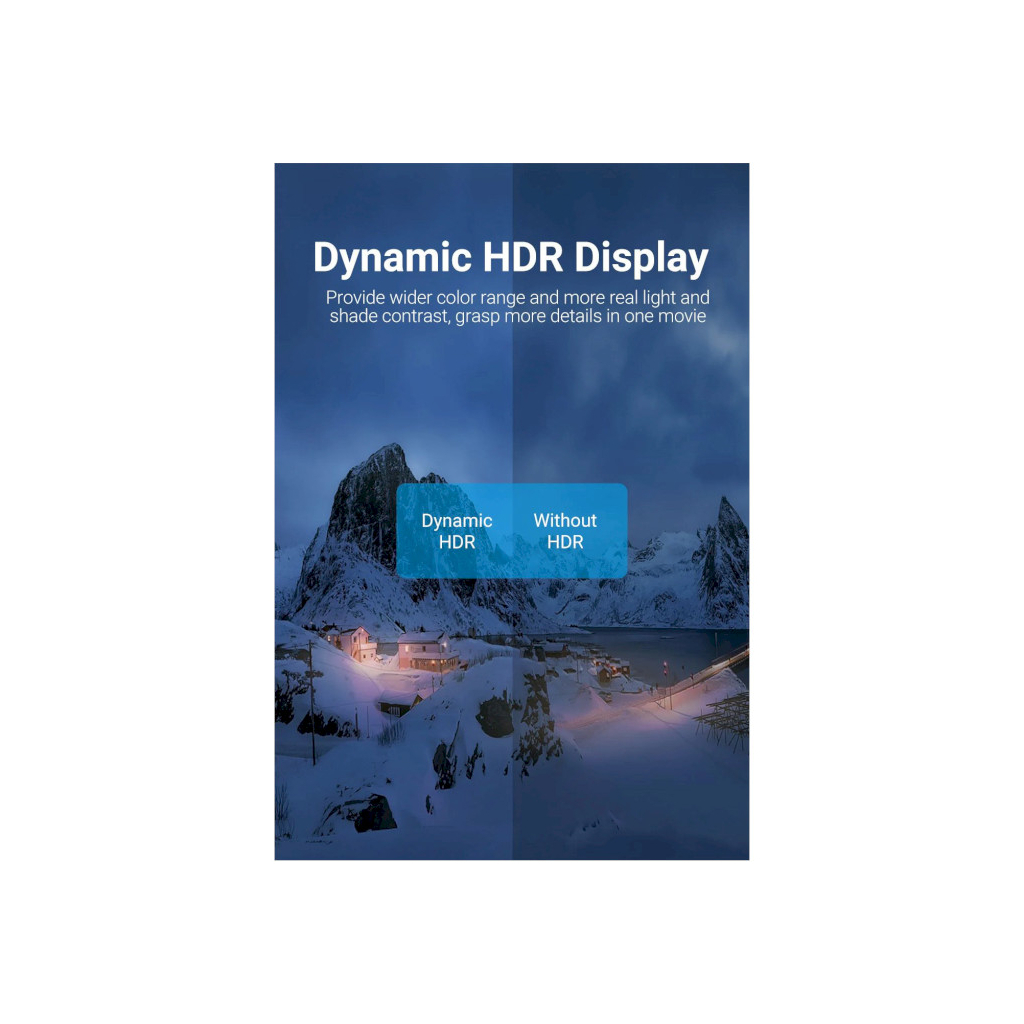 Кабель мультимедійний HDMI to HDMI 2.0m V2.1 8K 60Hz Silver Metal Type Vention (ALCIH) - зображення 6