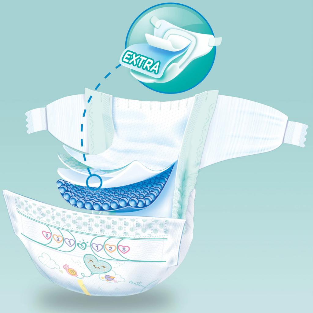 Підгузки Pampers New Baby Mini Розмір 2 (4-8 кг), 43 шт. (8001090910127) - зображення 6