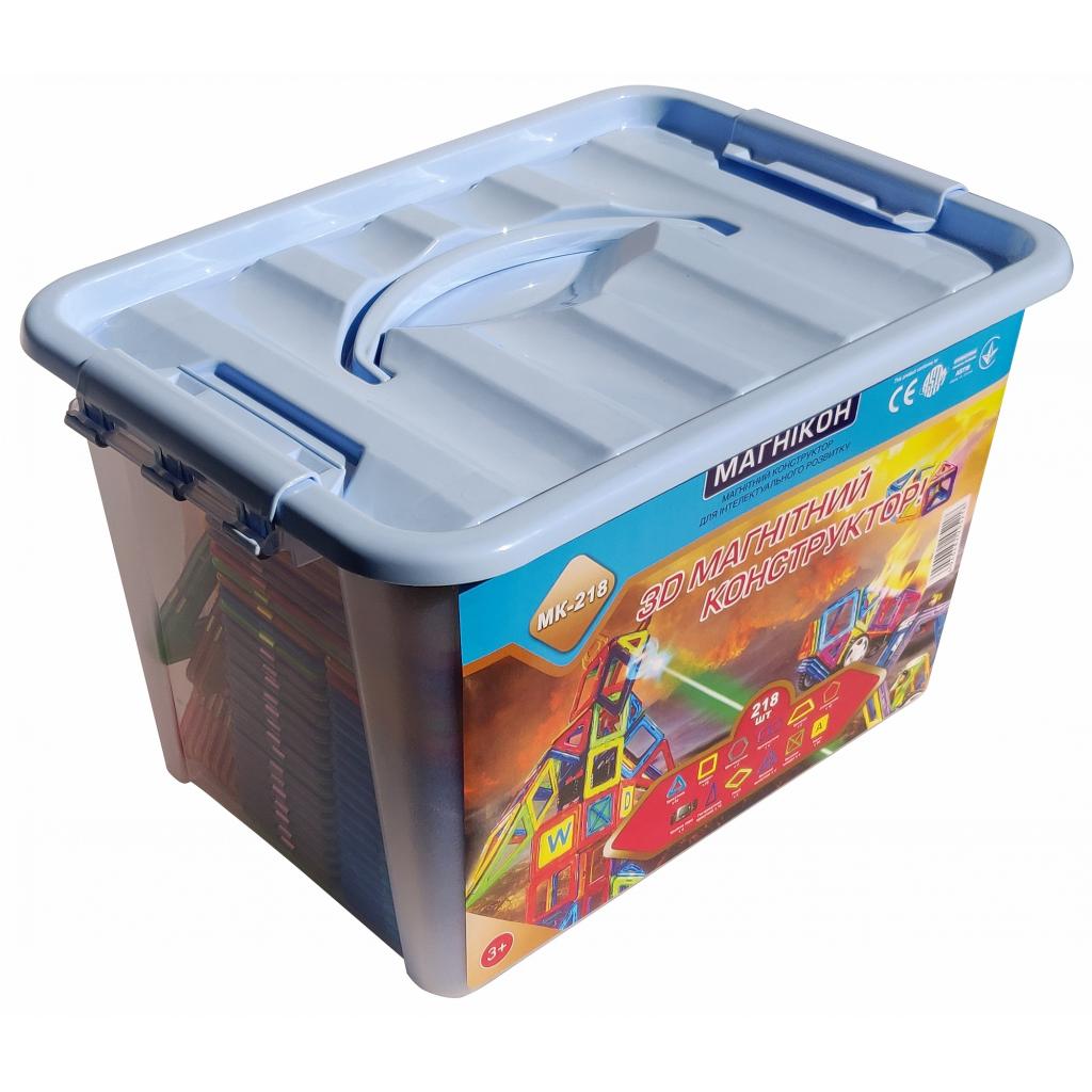 Конструктор Магнікон 218 деталей Plastic box (MK-218) - зображення 3