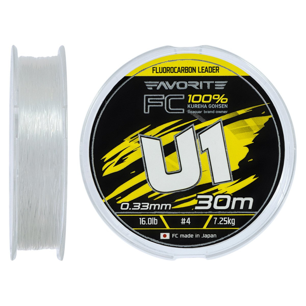 Флюорокарбон Favorite U1 FC 30m 4.0/0.33mm 16.0lb/7.25kg (1693.12.16) - зображення 1