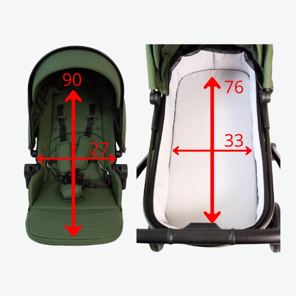 Коляска FreeON 3 в 1 Zack, оливковий (81972) - зображення 5