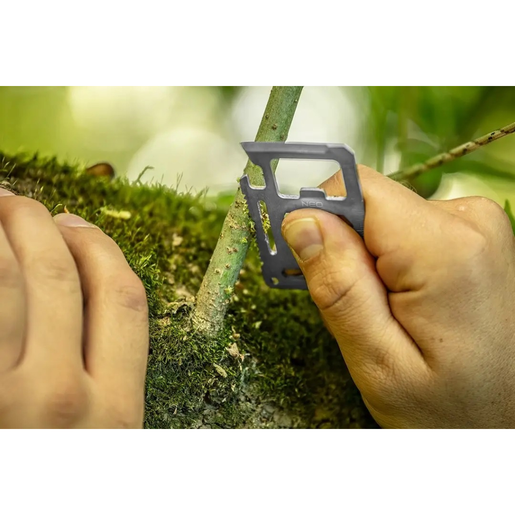 Мультитул Neo Tools картка виживання 10в1, чохол (63-134) - зображення 4