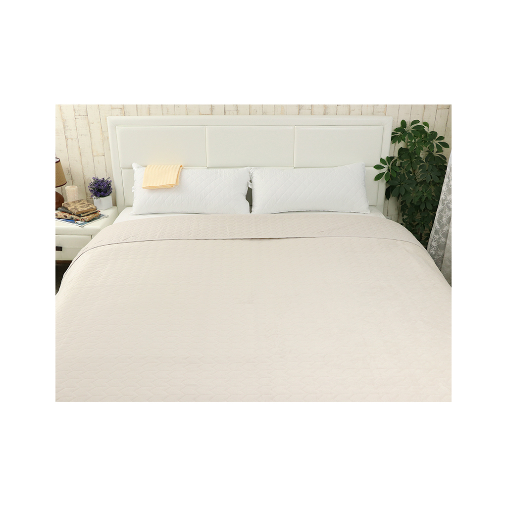 Подушка Руно силіконова Spanish Style 40х80 см з сатиновою бежевою наволочкою (307Spanish style_beige) - зображення 6