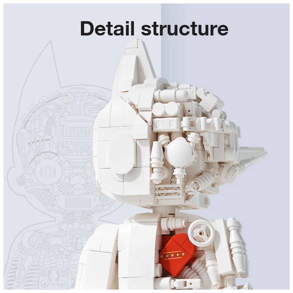 Конструктор Pantasy Astro Boy: Чисто біла версія (86206) - зображення 5