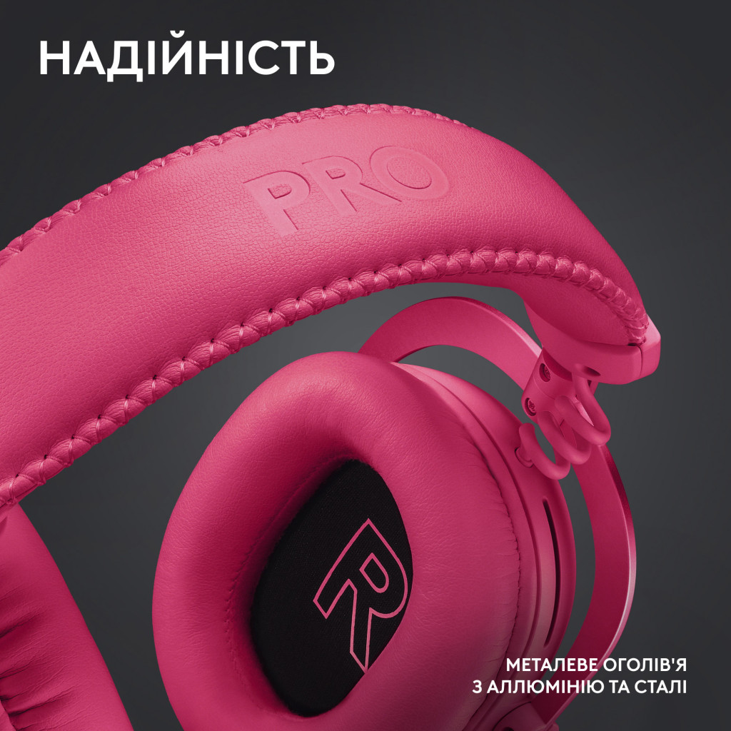 Навушники Logitech G Pro X 2 Lightspeed Wireless Magenta (981-001275) - зображення 10