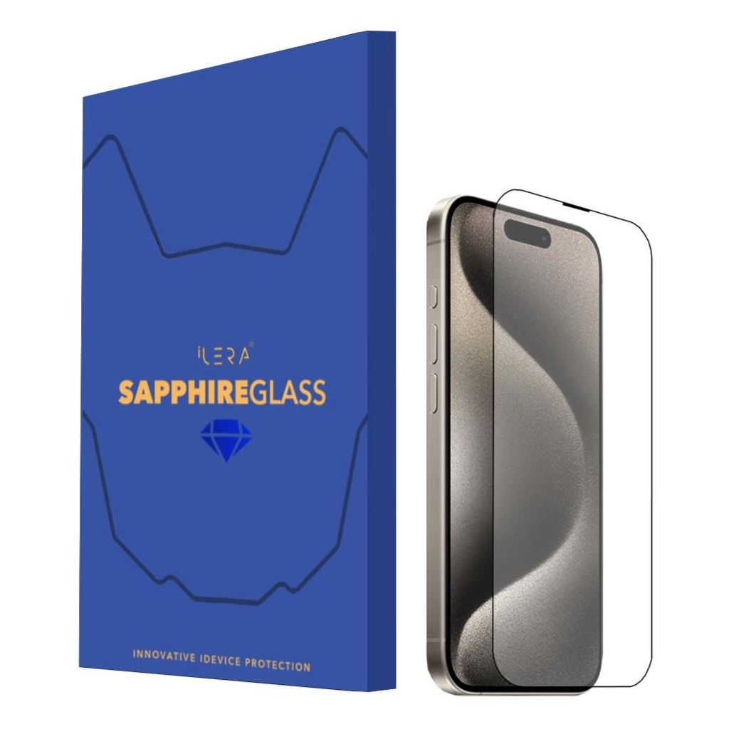 Скло захисне iLera Sapphire Ultra + Glass iPhone 15 Pro Max (ILSPDL15PRMX) - зображення 1