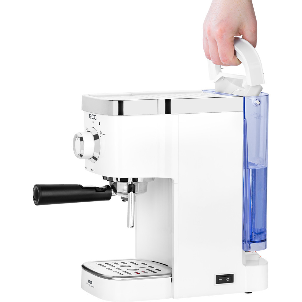 Ріжкова кавоварка еспресо ECG ESP 20301 White (ESP20301 White) - зображення 11