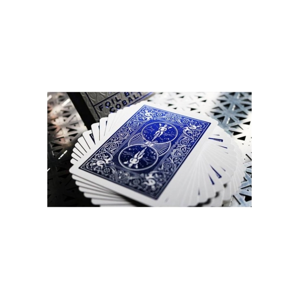 Гральні карти Bicycle Foil Back Cobalt (blue) (02441) - зображення 3